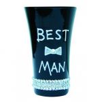 Kieliszek z napisem \best man\